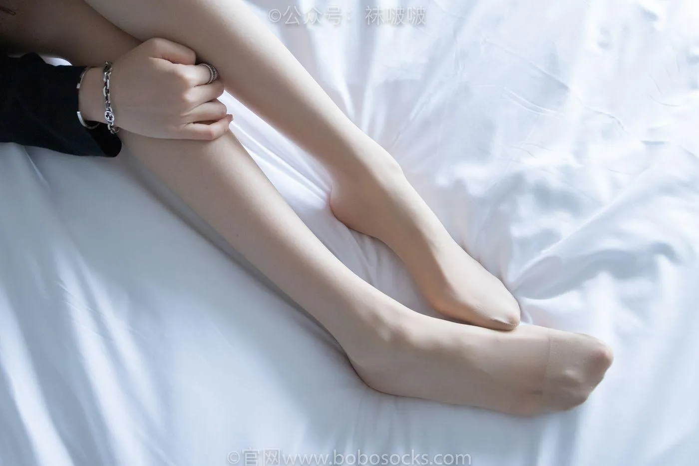 [BoBoSocks袜啵啵]NO.015 稚予-阿迪板鞋、白色短棉袜、肉丝 [135P]插图5